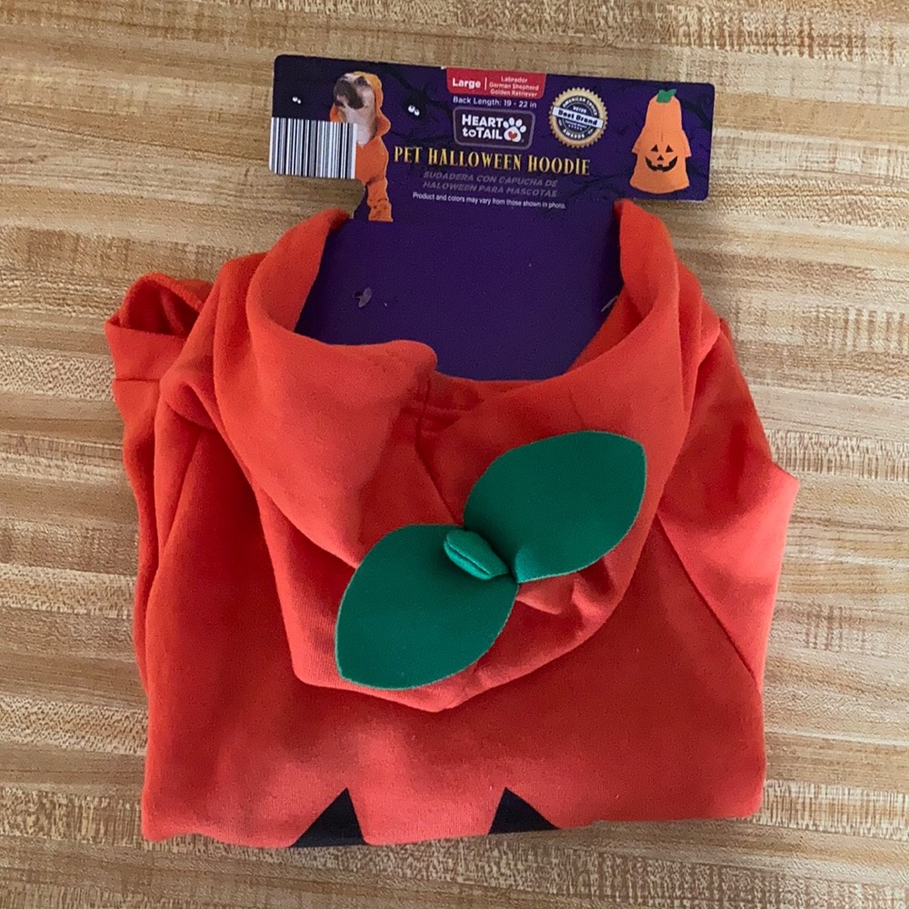NEW Large dog pumpkin costume